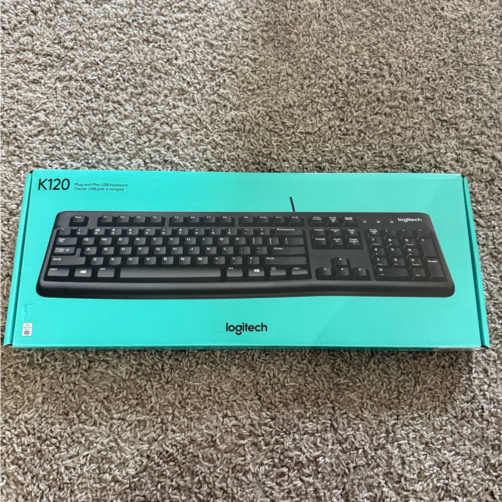 Logitech K120 Wired Keyboard - Black